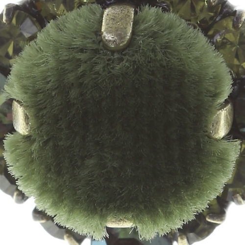 image for Earring Dangling Velvet Glitz Green  