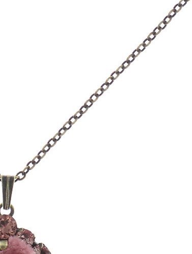 image for Necklace Pendant Velvet Glitz Pink  