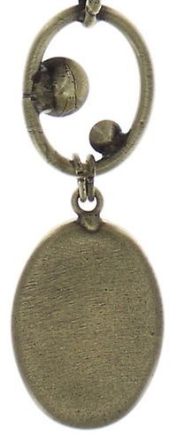 image for Necklace Pendant Oval in Concert Blue / Green  