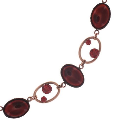 image pour Collier Oval in Concert Rouge  