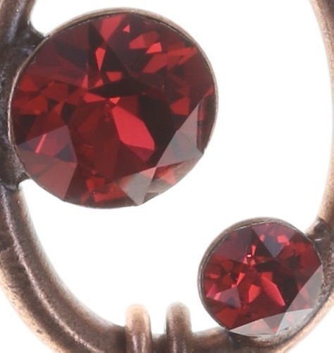 image pour Boucles d'oreilles Eurowire pendantes Oval in Concert Rouge  