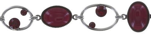 Bild für Armband Oval in Concert Dunkelrosa / Rot  