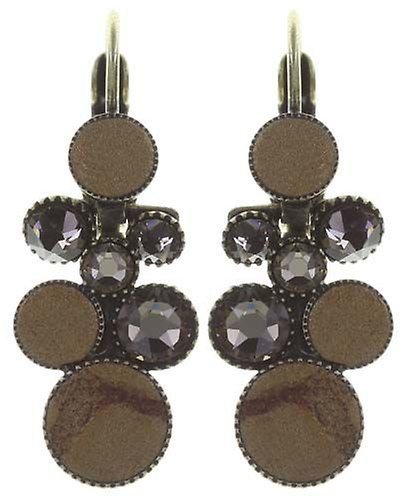 image pour Boucles d'oreilles Eurowire pendantes Planet River Marron Clair  