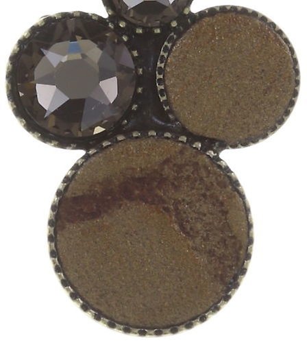 image for Earring Eurowire Dangling Planet River Light Brown  