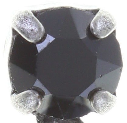 image for Earring Stud Dangling Jumping Beads Black  