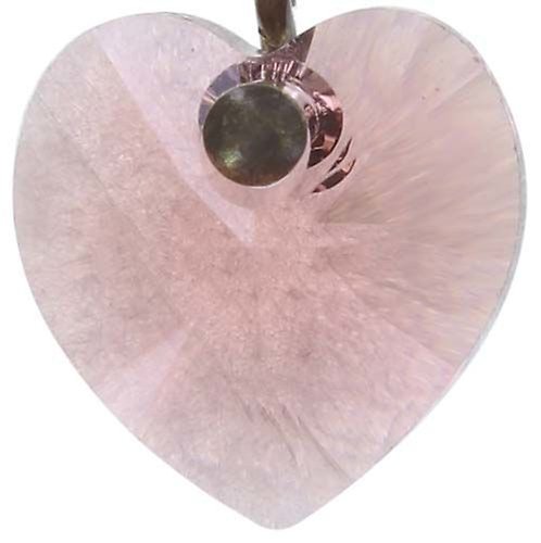 image pour Clou d'oreille pendant Hearts for Us Rose Clair  