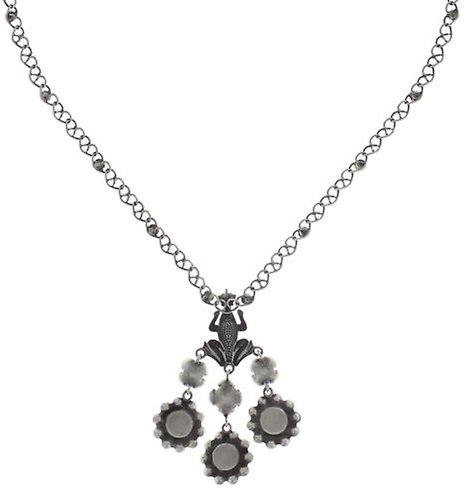 image for Necklace Little Frog Prince Blue / Pink  