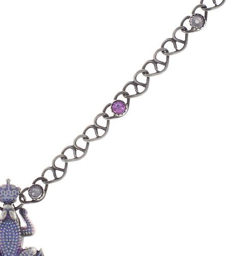 image for Necklace Little Frog Prince Blue / Pink  