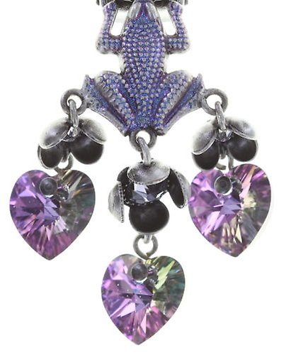 image pour Boucle d'oreille Clip pendante Little Frog Prince Bleu / Rose  