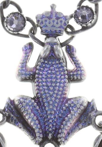 image pour Collier Little Frog Prince Bleu / Rose  