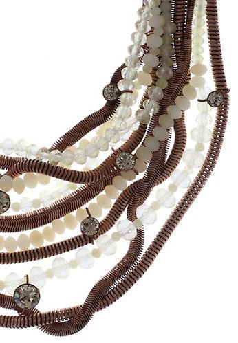 Bild für Choker Collier Chameleon Weiß  