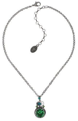 image for Necklace Pendant Boho Twist Green  