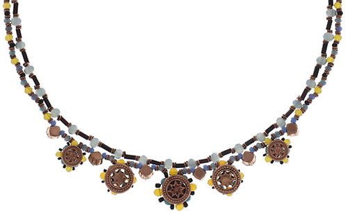 Bild für Halskette Beat of the Beads Blau / Braun  