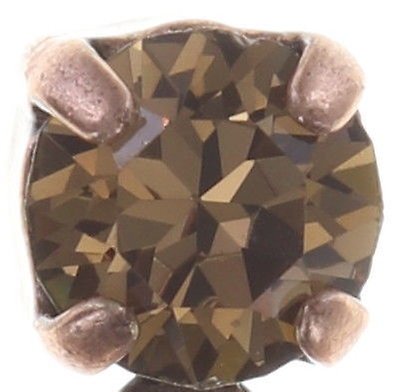 image for Earring Stud Dangling Beat of the Beads Blue / Brown  