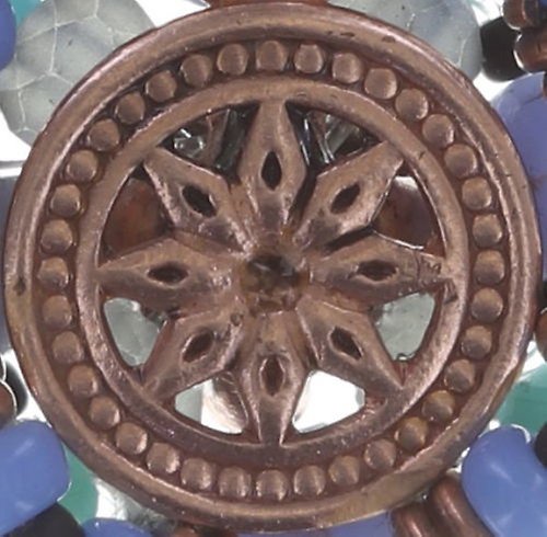 image pour Boucles d'oreilles pendantes Beat of the Beads Bleu / Marron  