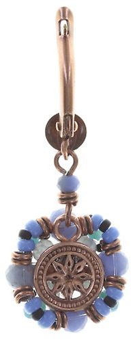 Bild für Ohrringe baumelnd Beat of the Beads Blau / Braun  