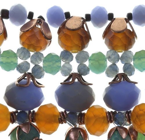 image pour Collier ras-de-cou Beat of the Beads Bleu / Marron  