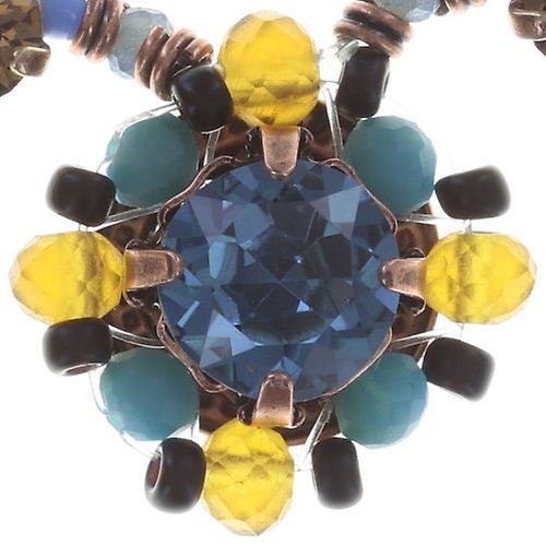 image pour Collier Beat of the Beads Bleu / Marron  