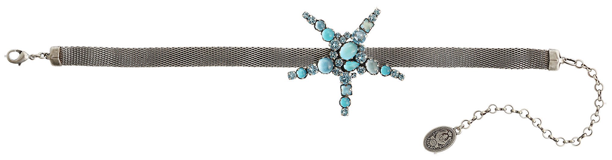 image pour Collier ras-de-cou Jelly Star Bleu  size L