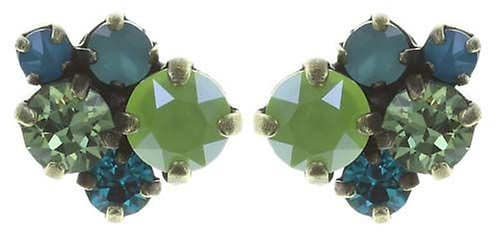 image pour Clou d'oreille Ballroom Classic Glam Bleu / Vert  