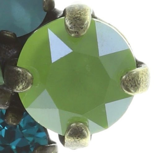 image for Earring stud Ballroom Classic Glam Blue / Green  