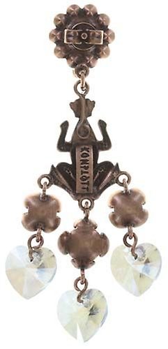 Bild für Ohrstecker baumelnd Little Frog Prince Weiß  