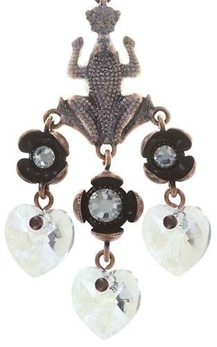 image for Earring stud dangling Little Frog Prince White  