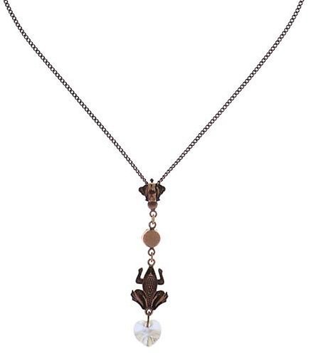 image pour Collier pendant Little Frog Prince Blanc  