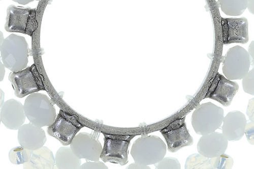 Bild für Ohrstecker baumelnd Beat of the Beads Weiß  