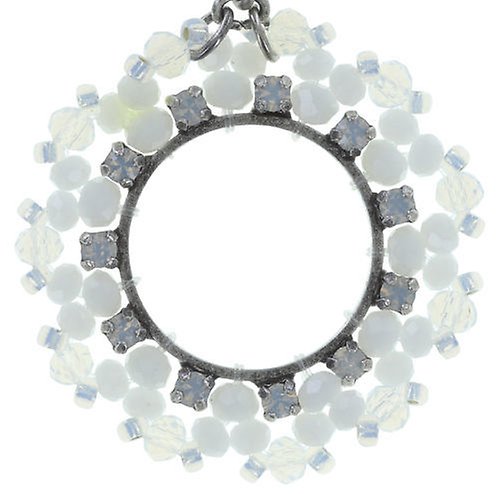 image pour Clou d'oreille pendant Beat of the Beads Blanc  