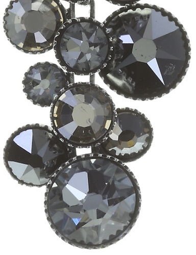 image for Earring Stud Dangling Water Cascade Shades Of Grey  