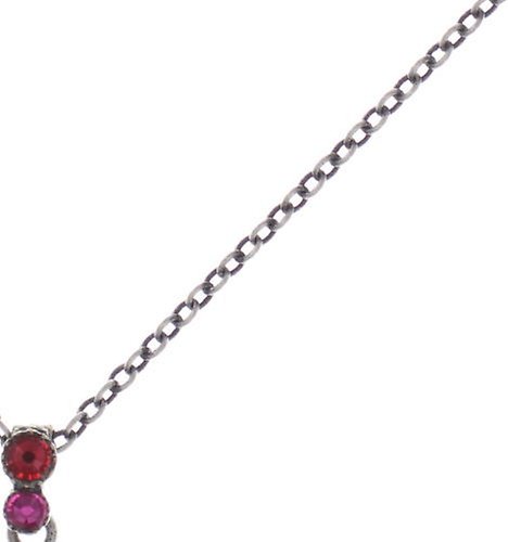image for Necklace Pendant Water Cascade Dark Pink  