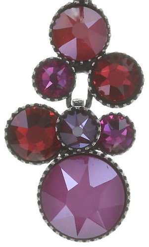 image for Necklace Pendant Water Cascade Dark Pink  