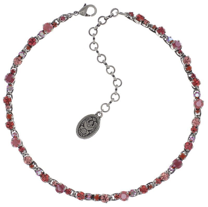 image for Necklace Choker Long Ballroom Classic Glam Red  
