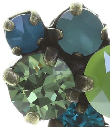 image for Earring stud Ballroom Classic Glam Blue / Green  