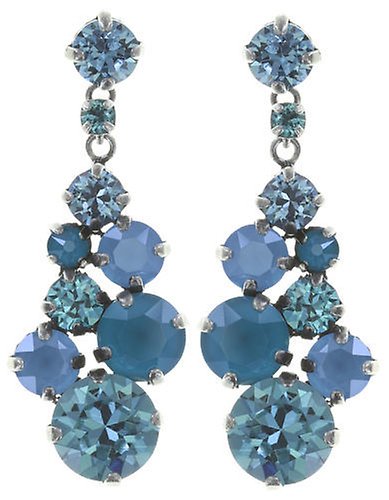 Bild für Ohrstecker baumelnd Ballroom Classic Glam Blau  