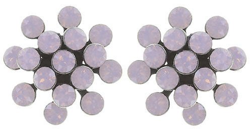 image for Earring stud Magic Fireball Pink rose water opal mini