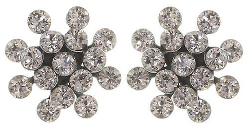 image for Earring stud Magic Fireball Light Brown silk mini