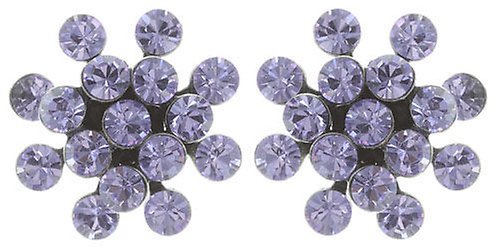 image for Earring Stud Magic Fireball Lila violet mini