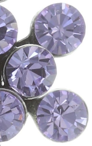 image for Earring Stud Magic Fireball Lila violet mini