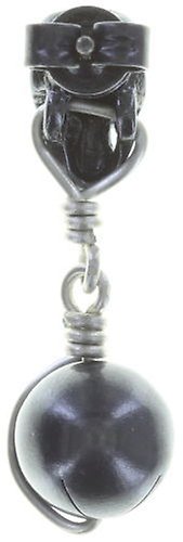 image for Earring Stud Dangling Spell on You Gun Metal / Lt. Antique Silver  