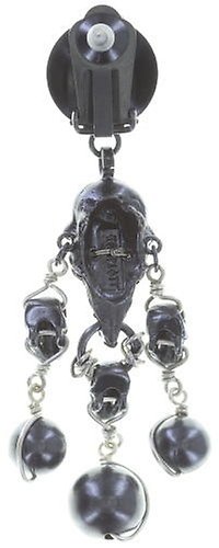 image pour Boucle d'oreille Clip pendante Spell on You Métal Pistolet / Argent Antique Clair  