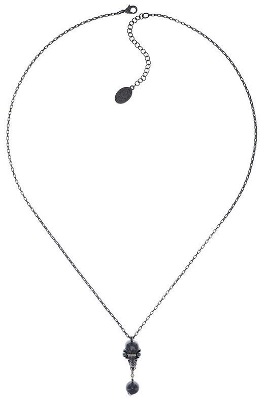 image for Necklace Pendant (Long) Spell on You Gun Metal / Lt. Antique Silver  