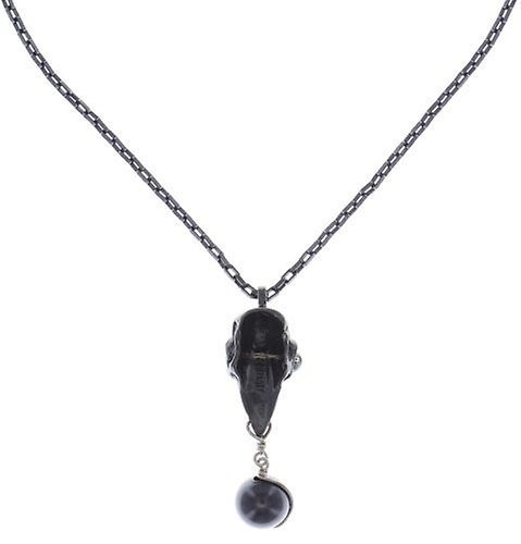 image pour Collier pendant (long) Spell on You Métal Pistolet / Argent Antique Clair  