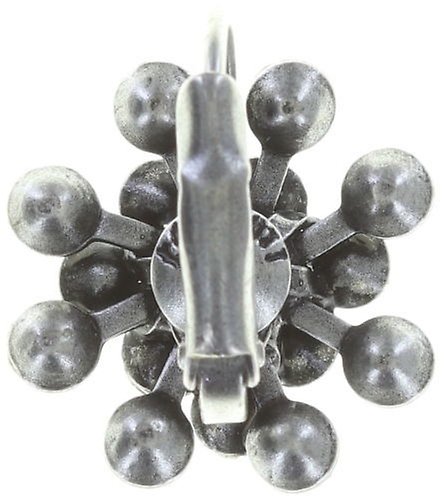 image for Earring Eurowire Magic Fireball White / Grey white opal mini