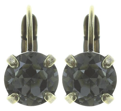 image for Earring Eurowire Black Jack Grey black diamond SS 39
