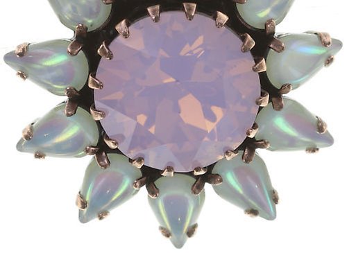 Bild für Ohrring Clip  Sunflower Weiß / Pink  Größe L