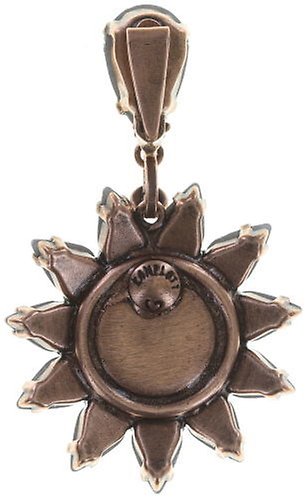 image pour Boucle d'oreille Clip pendante Sunflower Blanc / Rose  size L