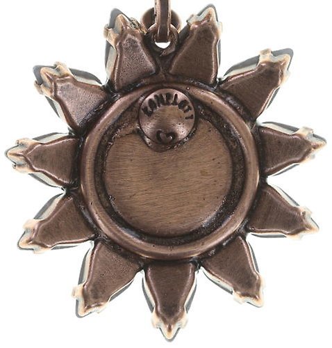 image pour Boucle d'oreille Clip pendante Sunflower Blanc / Rose  size L