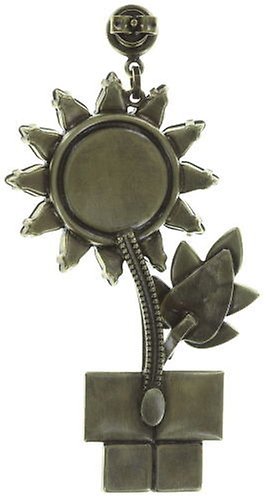 Bild für Ohrstecker baumelnd Sunflower Gelb / Weiß / Grün  Größe XL